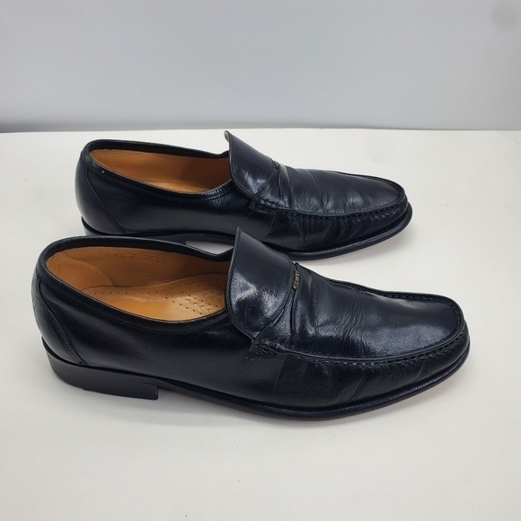 Lloyd Germany Egmond Men\'s Black Leather Slip On Loafers Size 8.5 F Shoes main image 5